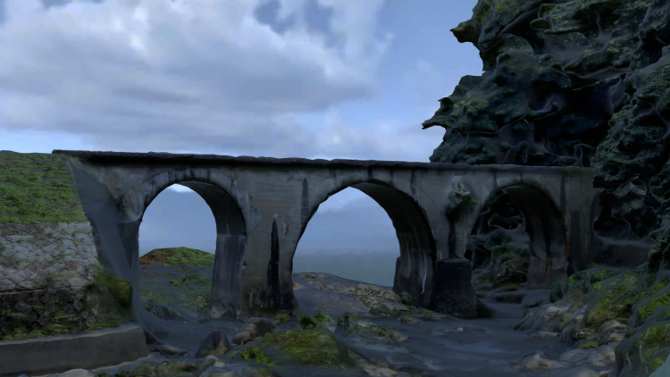 今福線4連アーチ橋